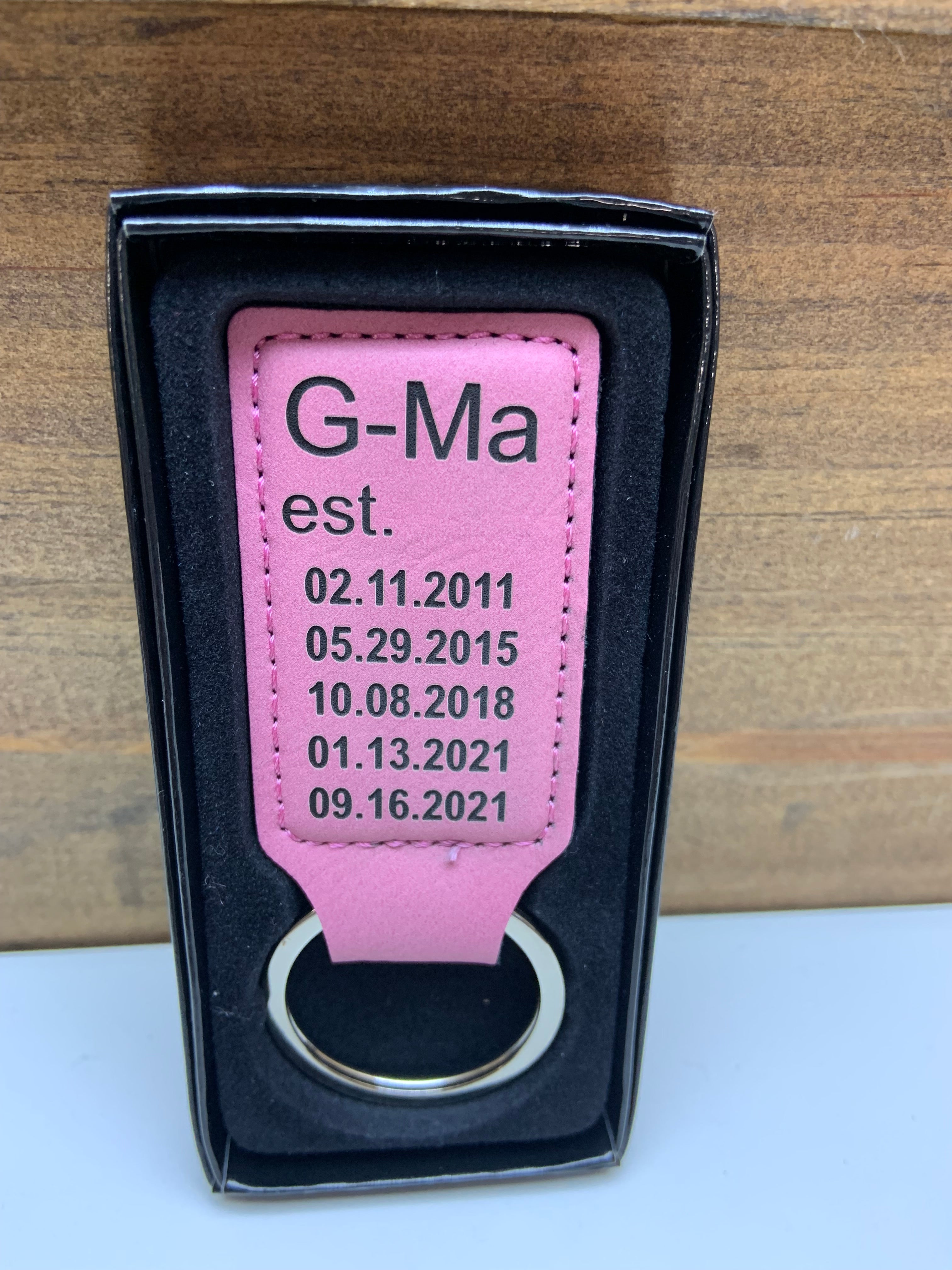 Leather Back Pack/Key Tag