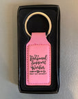 Leather Back Pack/Key Tag
