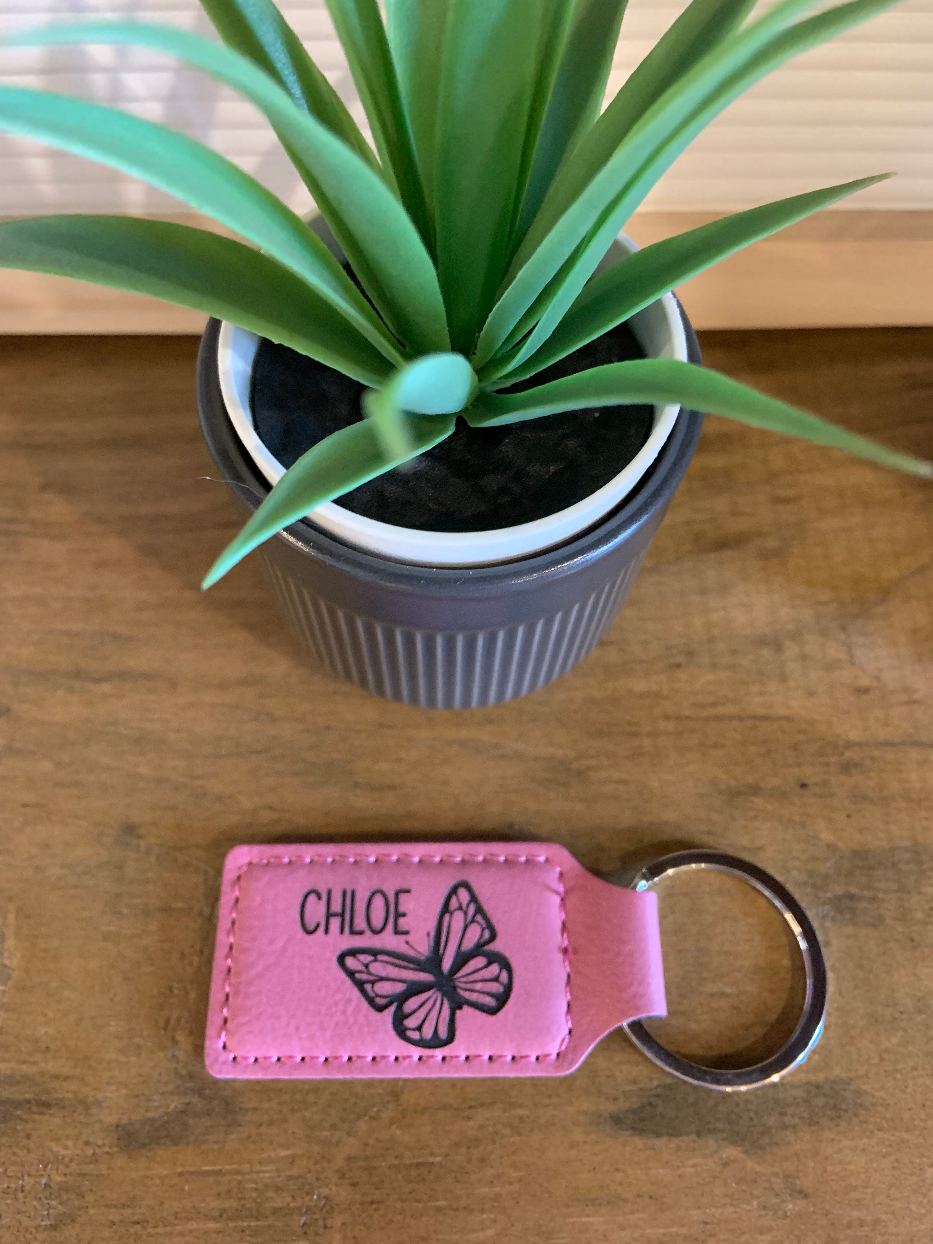 Leather Back Pack/Key Tag