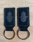 Leather Back Pack/Key Tag