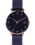 Small Stainless Steel Stones Watch