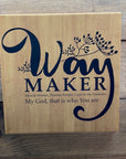 Customizable Leather 10X10 Signs