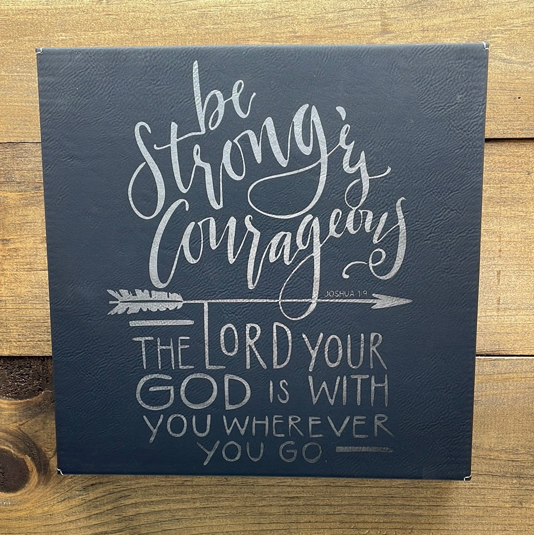 Customizable Leather 10X10 Signs