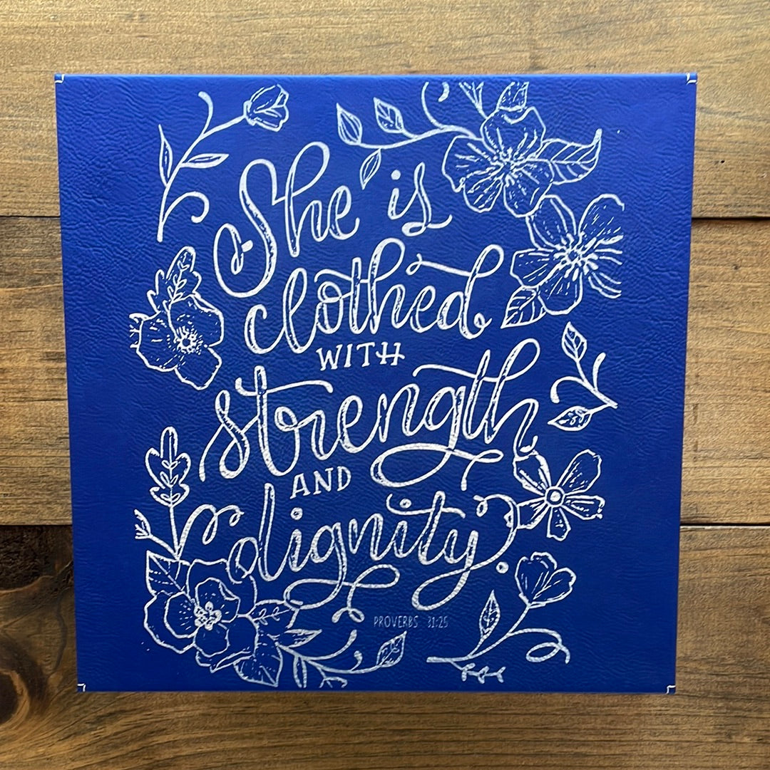 Customizable Leather 10X10 Signs