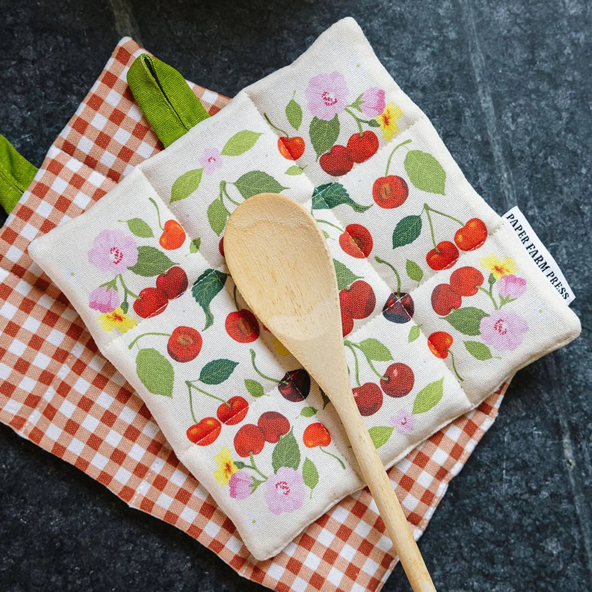Paper Farm Press Pot Holder Set