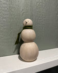 Wood-Like Handcrafted Snowman