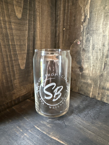 Clear Soda Can 16oz Glass Cups