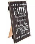 Luke 1:37 Wood Decor