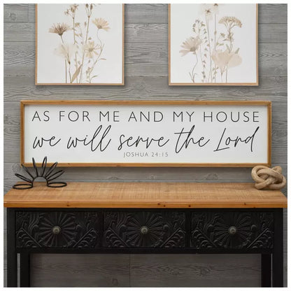 Joshua 24:15 Wood Wall Art