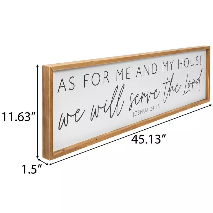 Joshua 24:15 Wood Wall Art