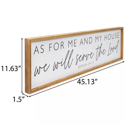 Joshua 24:15 Wood Wall Art