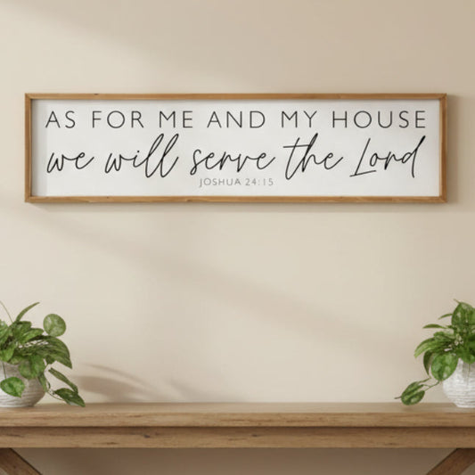 Joshua 24:15 Wood Wall Art