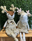 Plush Sitting Reindeer