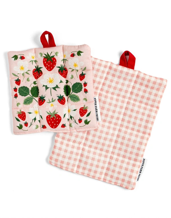 Paper Farm Press Pot Holder Set