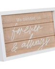 Forever & Always Wood Decor