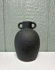 Small Black Ceramic Pitcher