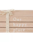 Our Happy Place Wood Decor