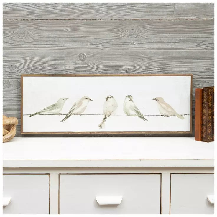 Birds On A Wire Wood Wall Art