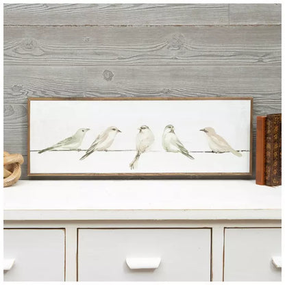 Birds On A Wire Wood Wall Art