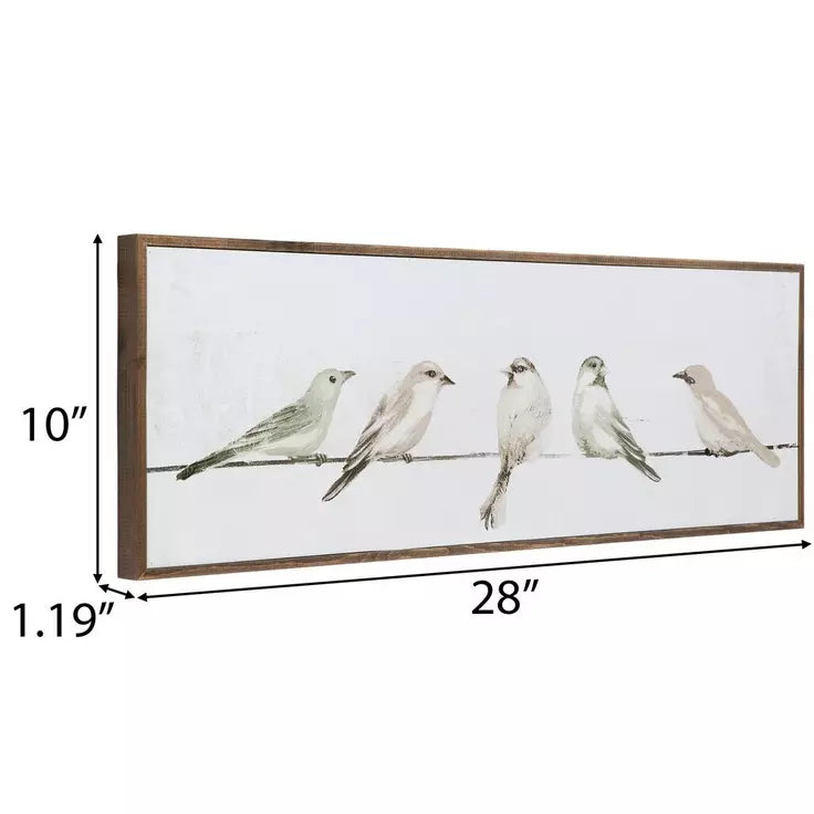 Birds On A Wire Wood Wall Art