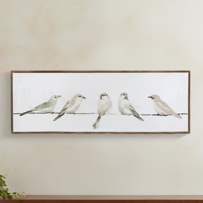 Birds On A Wire Wood Wall Art
