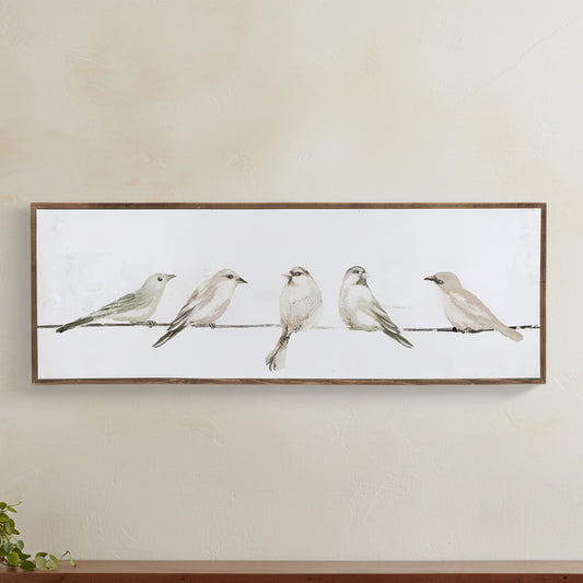 Birds On A Wire Wood Wall Art