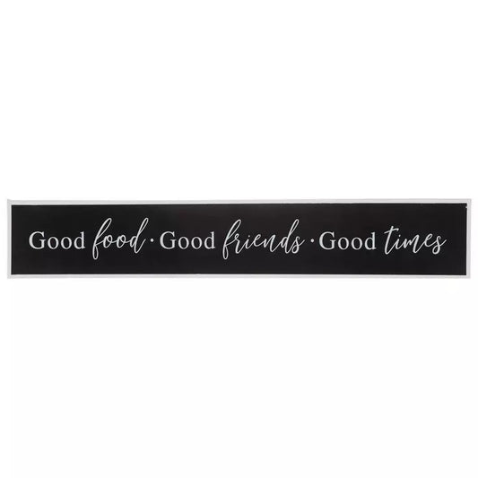 Good Food Good Friends Good Times Wall Decor