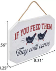 If You Feed Them Wood Wall Decor