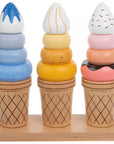Ice Cream Wood Stacking Blocks Toy