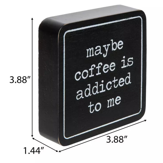 Maybe Coffee Wood Decor