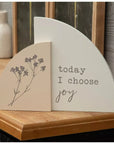 Today I Choose Joy Arch Wood Decor