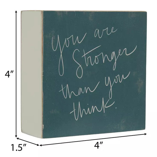 Stronger Than You Think Wood Decor