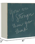 Stronger Than You Think Wood Decor