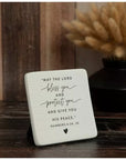 “May the Lord Bless You and Protect You” Ceramic Plaque