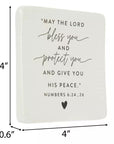 “May the Lord Bless You and Protect You” Ceramic Plaque