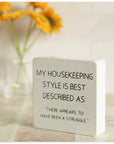My Housekeeping Style Wood Decor