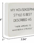 My Housekeeping Style Wood Decor
