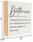 Bathroom Wood Wall Decor