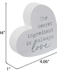 The Secret Ingredient Is Love Heart Wood Decor