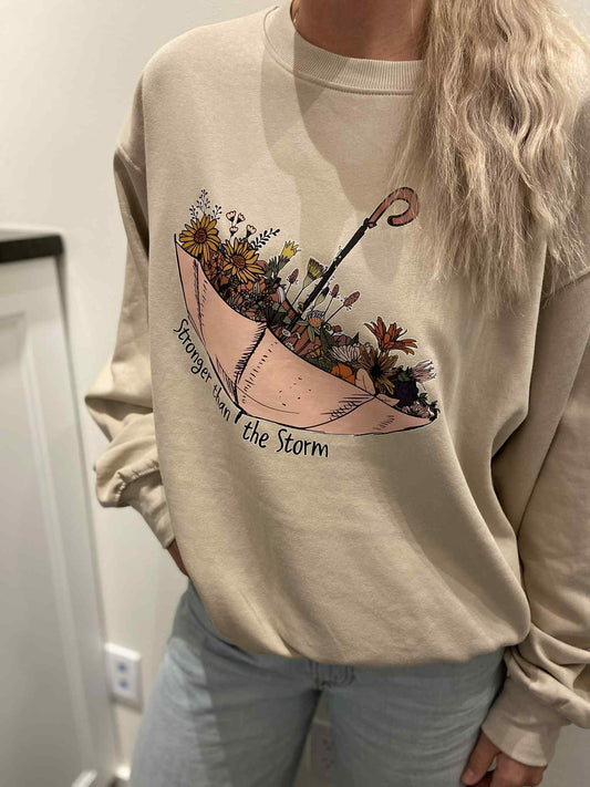 🌼 Stronger Than the Storm Crewneck — KOI Element