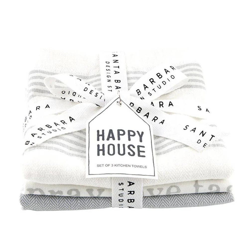 Happy House Dish Towel Set Of 3