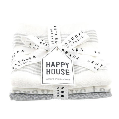 Happy House Dish Towel Set Of 3