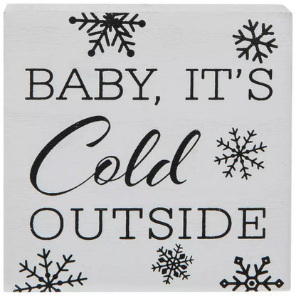 Winter Mini Block Signs