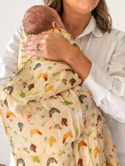Bamboo-Cotton Swaddle Blanket