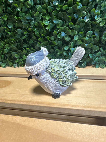 Winter Chickadee Figurines