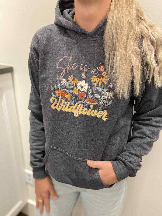 🌸 She Is a Wildflower Hoodie