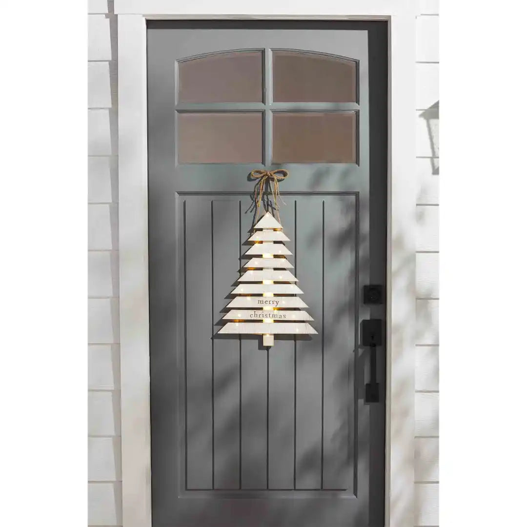 Light Up Tree Door Hanger