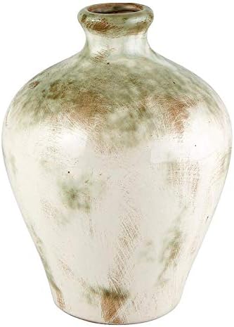 Sage & Cream Ceramic Vase