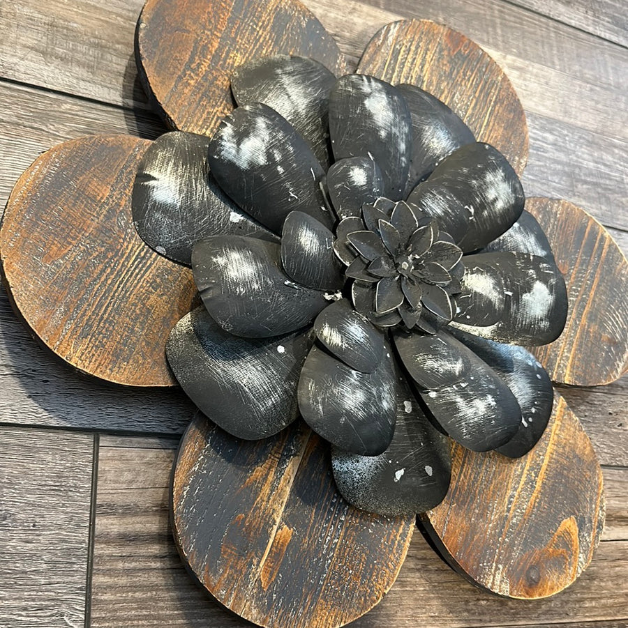 Wooden Wall Flower