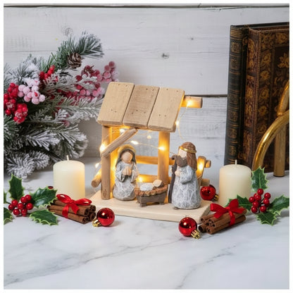 Rustic Nativity Scene